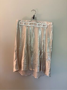 Guess Satin Midi Skirt in Pale Champagne